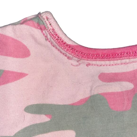 John Deere Tractor 6-9 months Baby Camo One Piece Short Sleeve Camouflage Pink - Picture 8 of 11